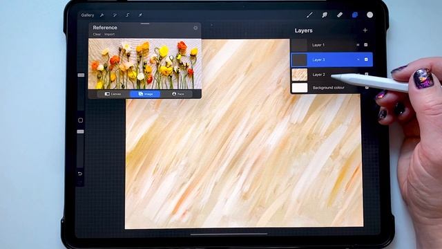 Painting Flowers in Procreate with Digital Acrylic Paint | Painted Loose Florals Tutorial | Poppies смотреть онлайн