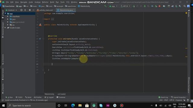 SearchView in android studio in URDU смотреть онлайн
