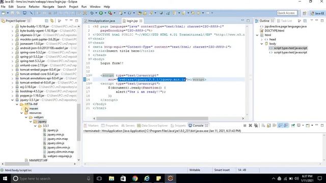 3 Add jquery + Bootstrap into spring boot смотреть онлайн