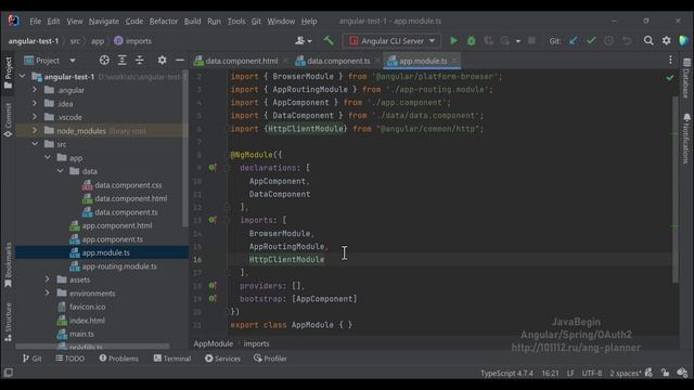 Основы Angular + Java/Spring: HttpClient для запросов (2022) смотреть онлайн