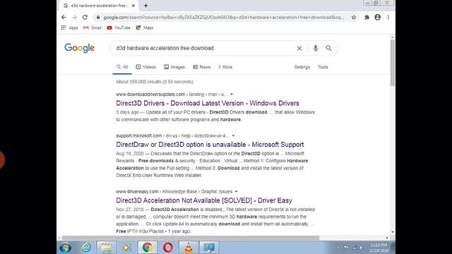 No d3d driver with hardware acceleration found | Fix d3d error in widow 7 | Window 7 d3d problem Fi смотреть онлайн