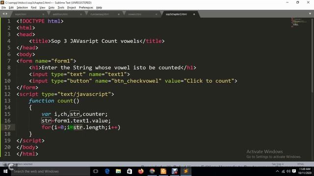 Advanced JAVASCRIPT SOP 3 solution HSC IT class 12th science|accept string count no of vowels смотреть онлайн