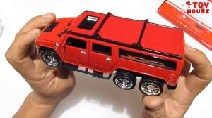 Моделька машины HUMMER / ХАММЕР с брелком сигнализации. Со светом и звуком! Про машинки.