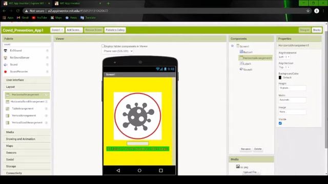 How To Make Covid Prevention App Using MIT APP INVENTOR || #Ek_Prayaas #App_Making