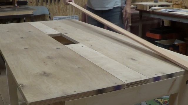 Склейка тонкого щита из ламелей. Рабочие эпизоды. смотреть онлайн