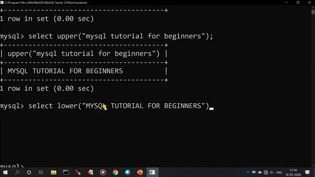 # 16 LCASE(),LOWER() & UCASE(),UPPER() || MySQL in hindi || BE PROGRAMMER смотреть онлайн
