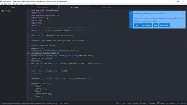 Web scraping with python and Selenium смотреть онлайн