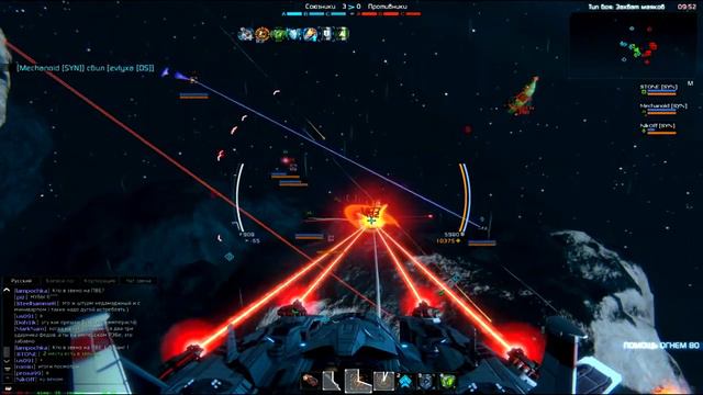 Star Conflict - БзС 2 - бой в режиме лазерной турели ^_^ смотреть онлайн