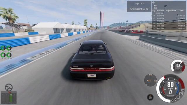 West Coast Trial: Toyota Chaser Tourer V (Beamng Drive) смотреть онлайн