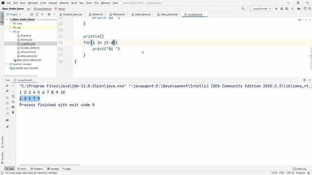 Kotlin Basics - For Loop and While Loop - Practical Demo смотреть онлайн