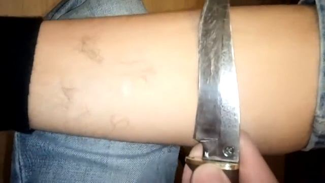 Нож после ремонта носика) Дамасская сталь 400 слоев) смотреть онлайн