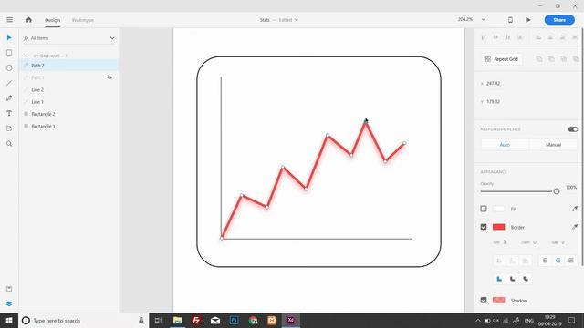 Simple Graph Stats Animation Adobe XD - Web UI / UX Design - Adobe XD - Auto Animate смотреть онлайн