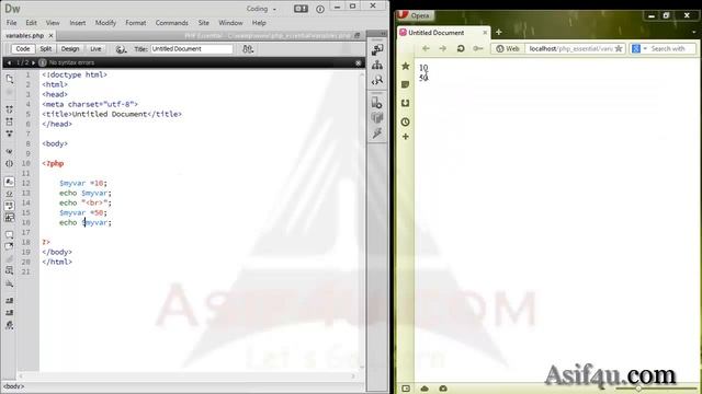 PHP and Mysql Essential Bangla - 14. Understanding variable in php смотреть онлайн