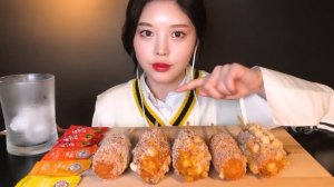 Корейский укус: Хот-Дог Мукбанг. АСМР, реальный звук.