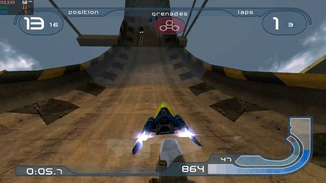 PCSX2 1.7.2484 | WipEout Fusion 4K 60FPS UHD Texture Pack | PS2 Emulator PC Gameplay смотреть онлайн