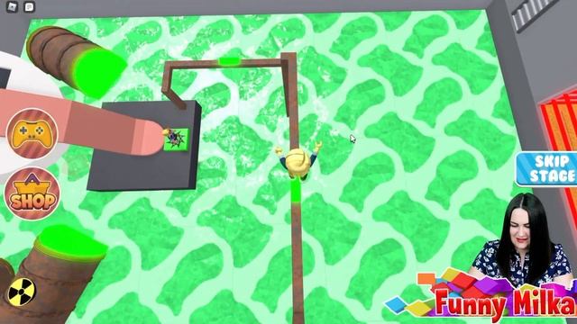 Убегаю от ЗЛОГО МЯСНИКА Roblox Escape The Butcher Shop Obby! смотреть онлайн