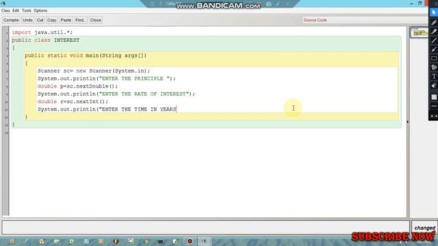 FIND THE SIMPLE INTEREST OF USER DEFINED IN JAVA | BLUEJ | USING SCANNER | TechnoZen | #5 смотреть онлайн