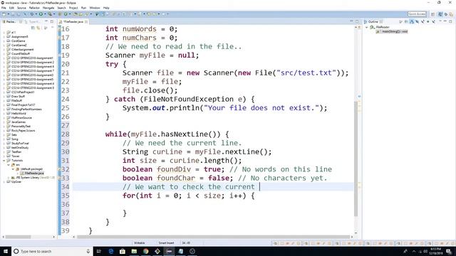 Java - Reading Files: Getting Number of Lines, Number of Characters, or Number of Words смотреть онлайн