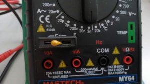 Мультиметр Mastech MY64 начинаем играться