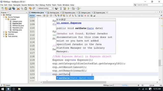 5 - Personal Expense Manager Project Work Part5 - Java Training By eZeon смотреть онлайн
