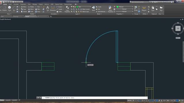 Autocad Draw a house (part 2) : Door, windows, stairs смотреть онлайн