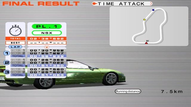 BATTLE GEAR 4 ver 2.03 - tp 1.364 time attack stage 02 - Honda nsx A type - 1080p 60fps uk arcades смотреть онлайн