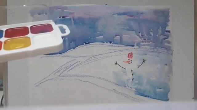 Мастер-класс по рисованию "Зимние фантазии" смотреть онлайн