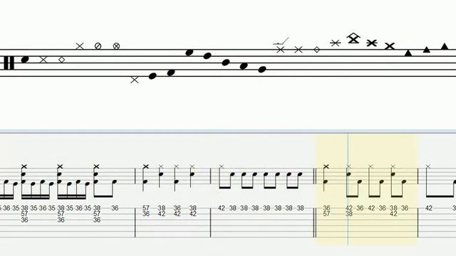 And Justice For All - DRUMS - (Metallica) - How to play on DRUMS (Tabulature) смотреть онлайн