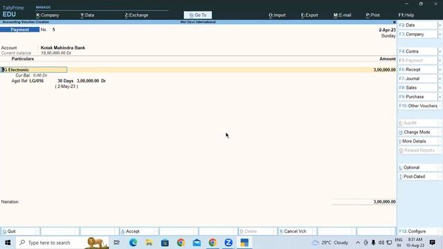 Recording of Advance Reciept Voucher with Method of Adjustment | Advance Tally | GIT Education смотреть онлайн