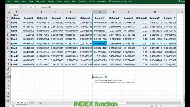 How to use Index Function in Excel? смотреть онлайн