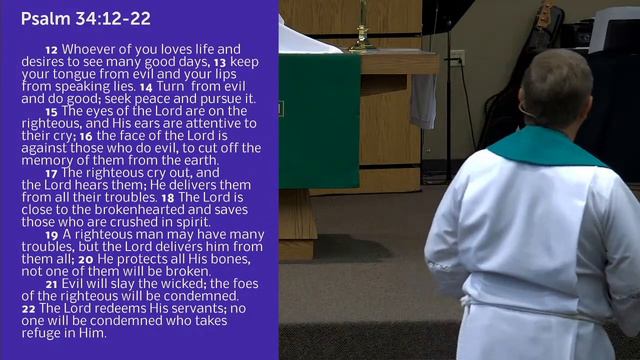 Psalm 34:12-22 - 8/15/2021 смотреть онлайн