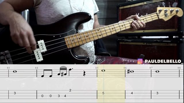 ZZtop - La Grange / Bass Cover / Playalong With TAB