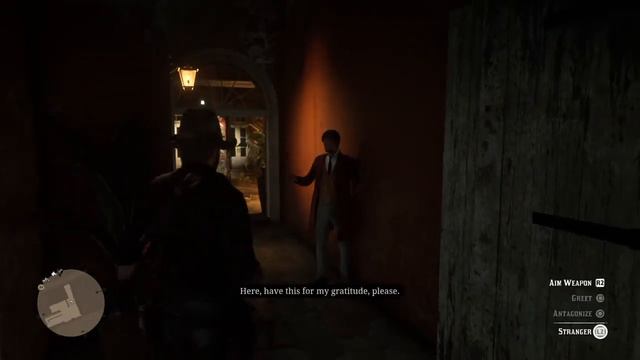 Red Dead Redemption 2 Arthur In New Austin Outfit The Cowpuncher Saves A Person From Getting Robbed смотреть онлайн
