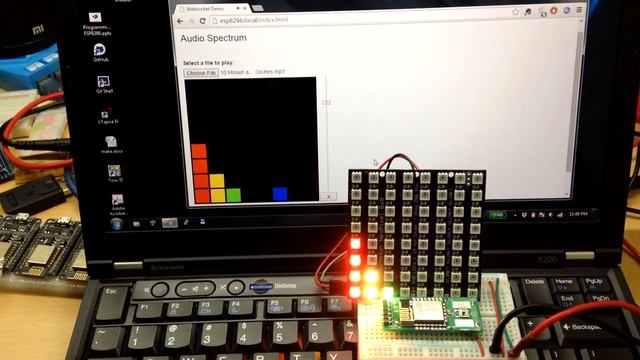 ESP8266 Audio Spectrum Analyzer смотреть онлайн