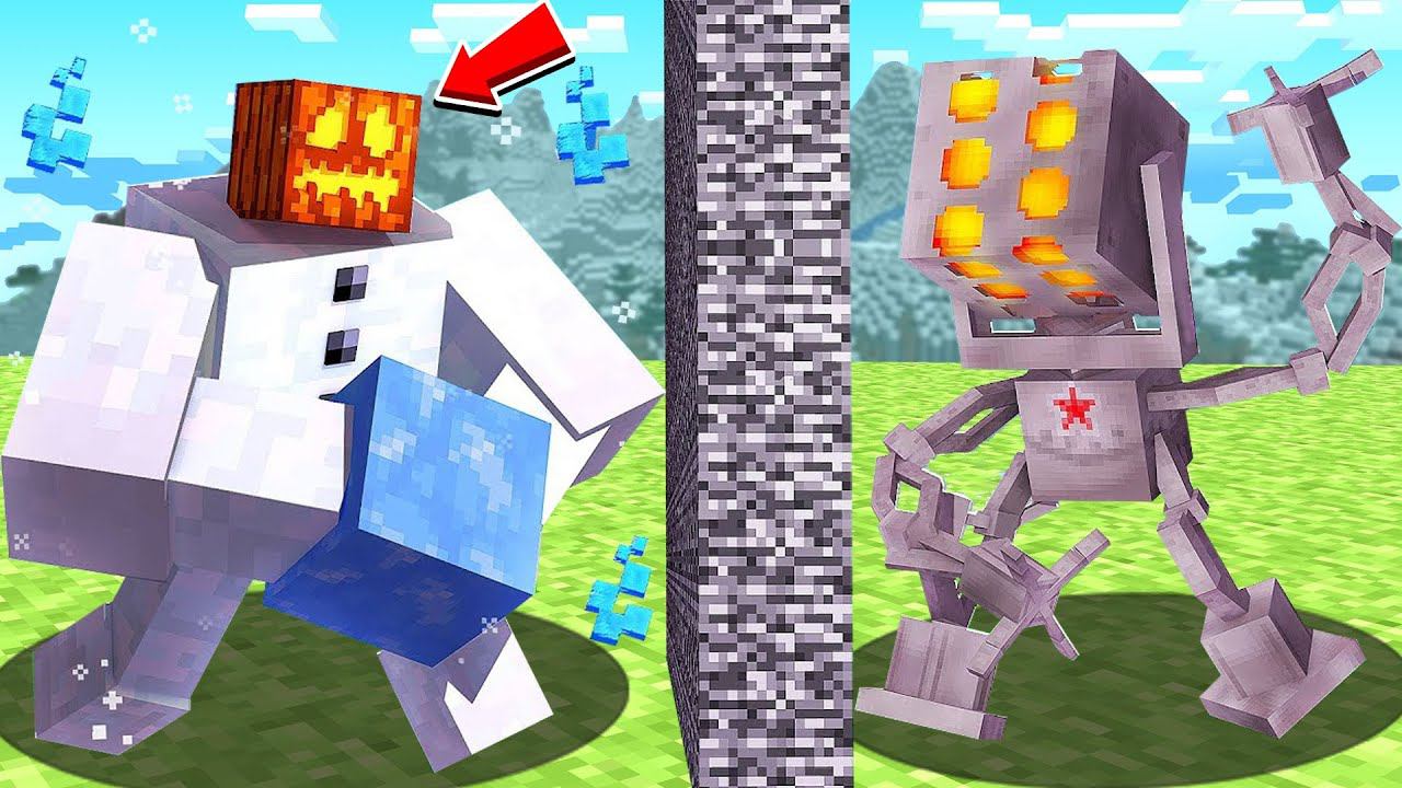 ч.01 НИКТО ТАКОГО НЕ ОЖИДАЛ! БИТВА БОССОВ В МАЙНКРАФТЕ смотреть онлайн