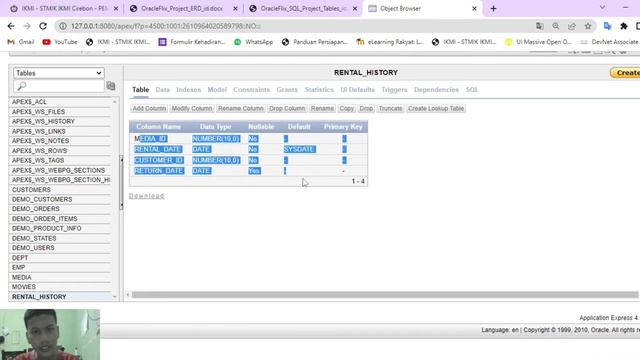 Tugas Project Database Penyewaan Media Online menggunakan database Oracle смотреть онлайн