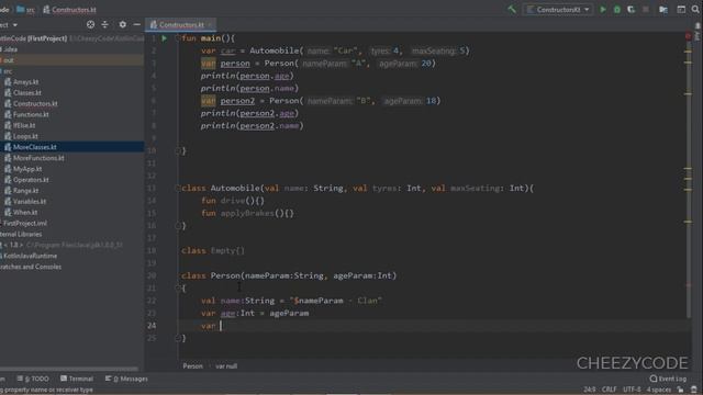 Constructors in Kotlin | Primary & Secondary Constructors | CheezyCode #16 смотреть онлайн