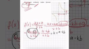 На рисунке изображён график функции f(х)=kx+a/x+b . Найдите a.