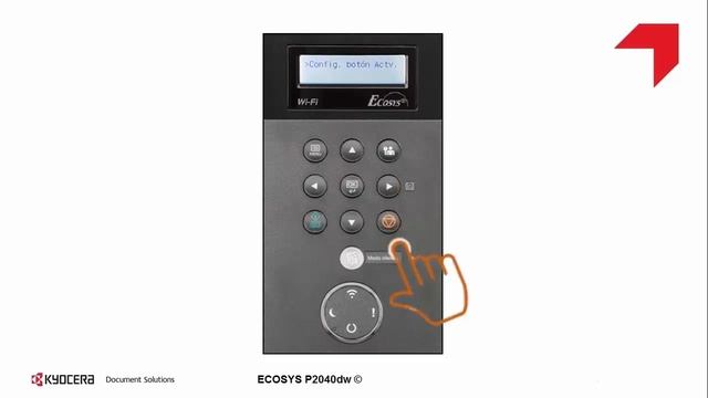 ECOSYS P2040dw Configuración WiFi Direct Usando KYOCERA Mobile Print