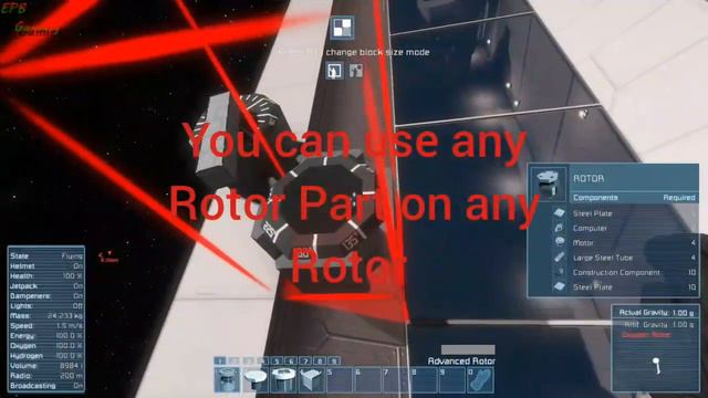 Space Engineers Rotor's hidden future( small block to large block ) смотреть онлайн