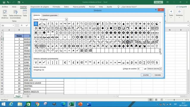 Como INSERTAR SIMBOLOS en Excel смотреть онлайн