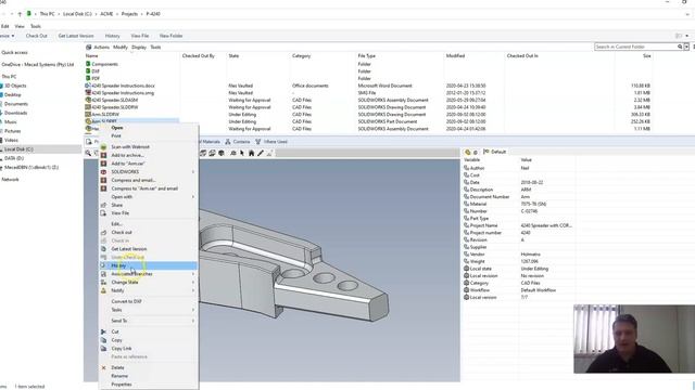 Solidworks PDM Get Previous Version VS Rollback. смотреть онлайн