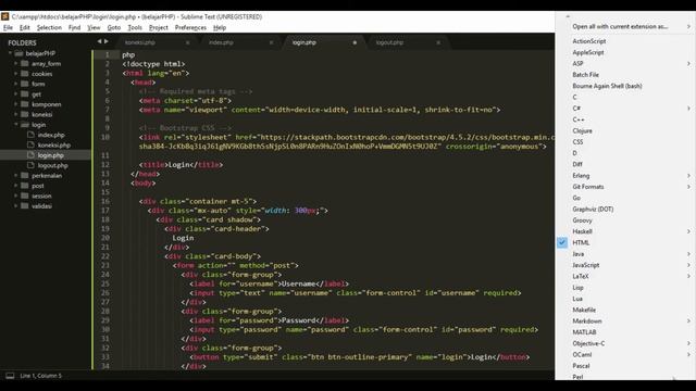 Membuat Login menggunakan SESSION di PHP & Bootstrap смотреть онлайн