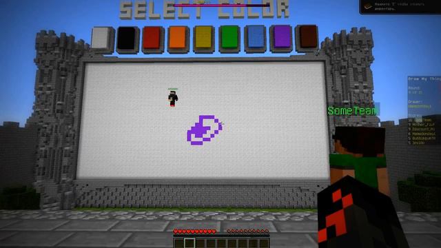 Minecraft- Мини игры #1 "Draw my thing" смотреть онлайн
