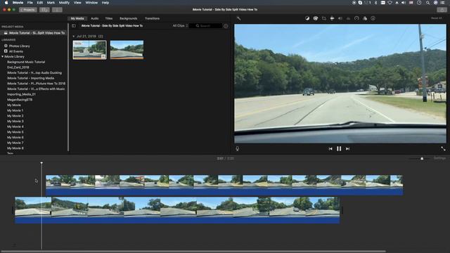 iMovie Tutorial - Split Screen Side by Side Video How To смотреть онлайн