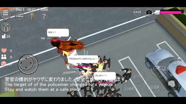 How to defeat "YAKUZA"(No weapons):SAKURA School Simulator смотреть онлайн