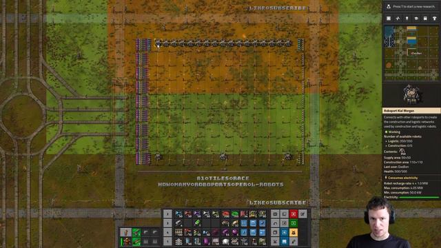 Clip - Roboports vs Recharge Speed - Factorio Experimentio смотреть онлайн