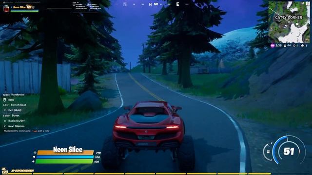 *NEW* FERRARI GAMEPLAY + LOCATIONS - FORTNITE FERRARI 296 GTB смотреть онлайн