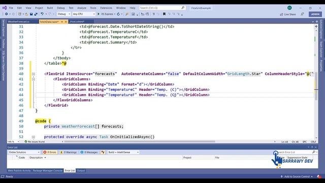 Blazor (ASP.Net Core) - ComponentOne C1.Blazor.Grid / FlexGrid смотреть онлайн