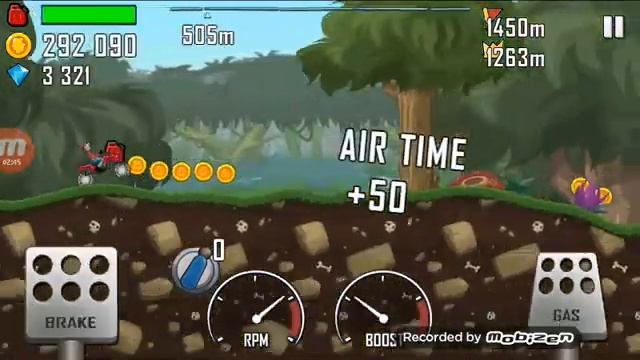 Играю в HILL CLIMB RACING |джунгли/квадроцикл| смотреть онлайн